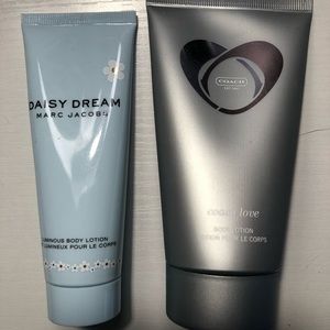 Marc Jacobs Daisy Dream lotion & Coach Love lotion